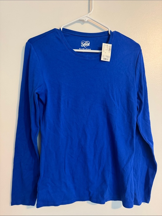 Justice Other - Justice Girls Blue Long Sleeve Crewneck Tee